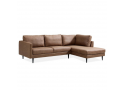 2 Seater with Chaise Sofa Fabric Polyester - Gerard